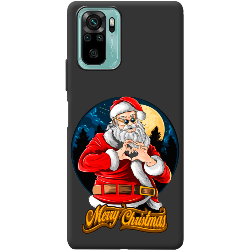 Черный чехол BoxFace Poco M5s Cool Santa