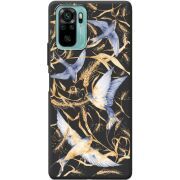 Черный чехол BoxFace Poco M5s Ластівки