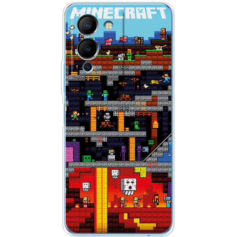 Чехол BoxFace Infinix Note 12 (G96) Minecraft Lode Runner