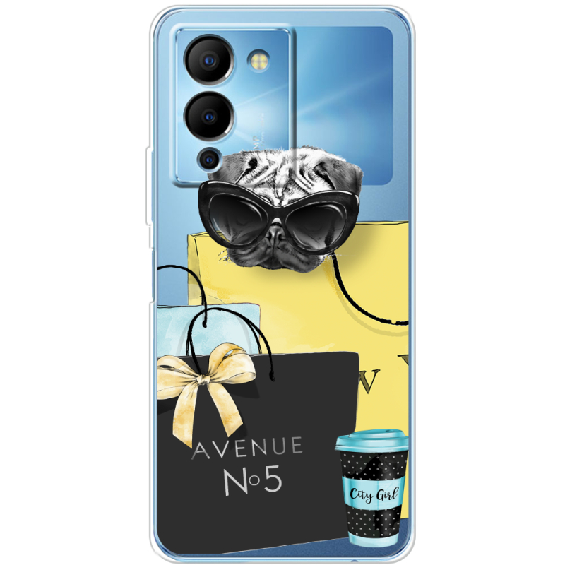 Прозрачный чехол BoxFace Infinix Note 12 (G96) Fashion Pug