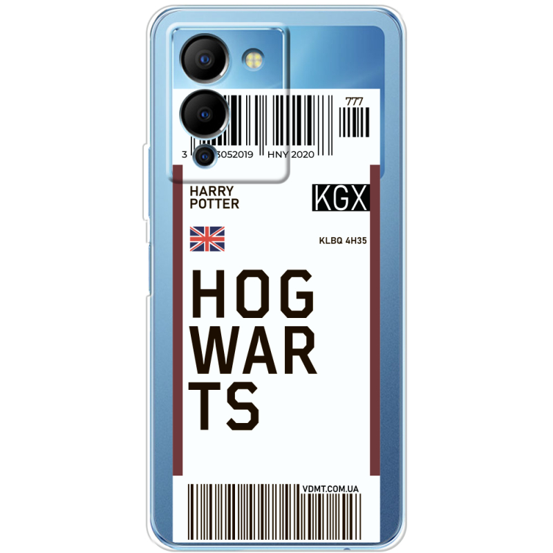 Прозрачный чехол BoxFace Infinix Note 12 (G96) Ticket Hogwarts