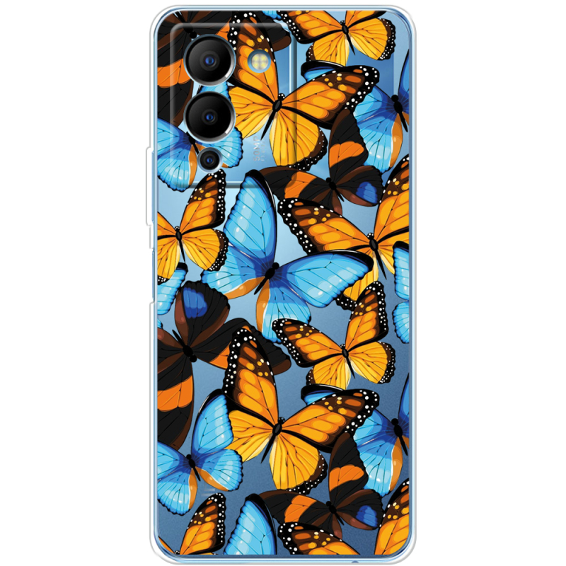 Прозрачный чехол BoxFace Infinix Note 12 (G96) Butterfly Morpho