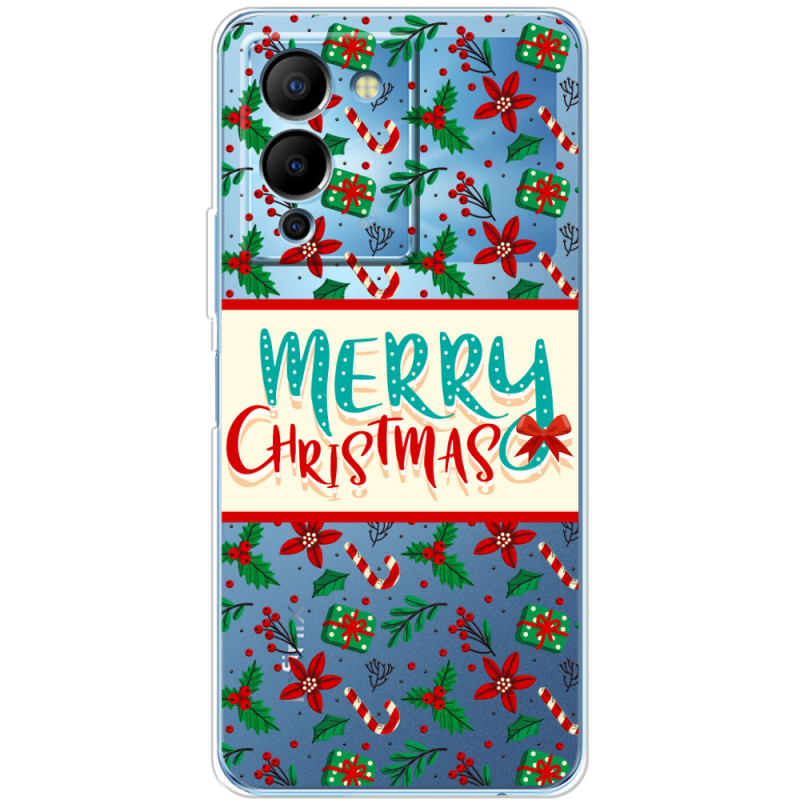 Прозрачный чехол BoxFace Infinix Note 12 (G96) Vintage Christmas Pattern