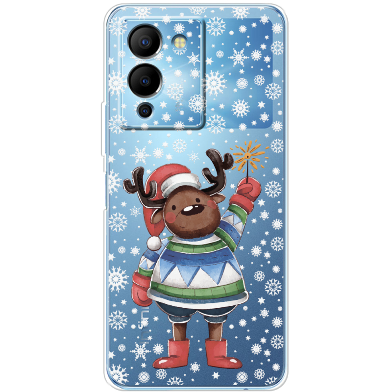 Прозрачный чехол BoxFace Infinix Note 12 (G96) Christmas Deer with Snow