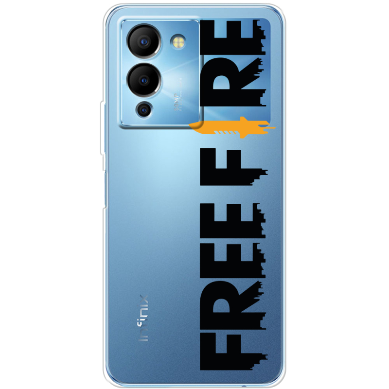 Прозрачный чехол BoxFace Infinix Note 12 (G96) Free Fire Black Logo