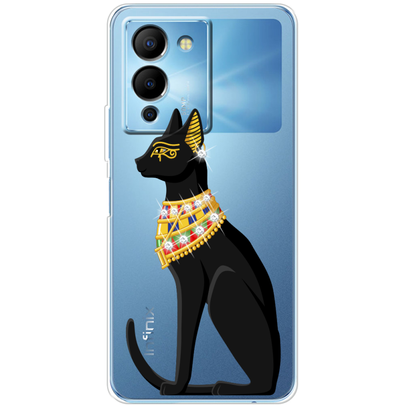 Чехол со стразами Infinix Note 12 (G96) Egipet Cat