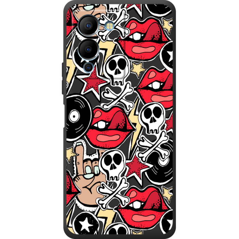 Черный чехол BoxFace Infinix Note 12 (G96) Rock Graffiti