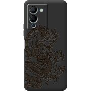 Черный чехол BoxFace Infinix Note 12 (G96) Chinese Dragon