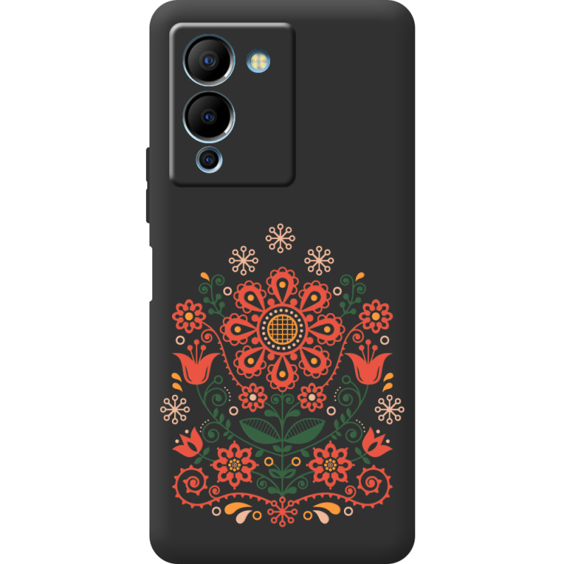 Черный чехол BoxFace Infinix Note 12 (G96) Ukrainian Ornament