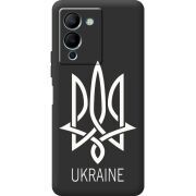 Черный чехол BoxFace Infinix Note 12 (G96) Тризуб монограмма ukraine