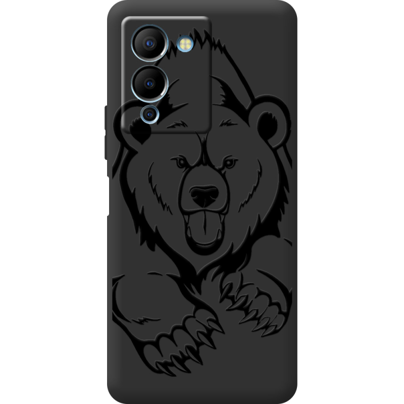 Черный чехол BoxFace Infinix Note 12 (G96) Grizzly Bear