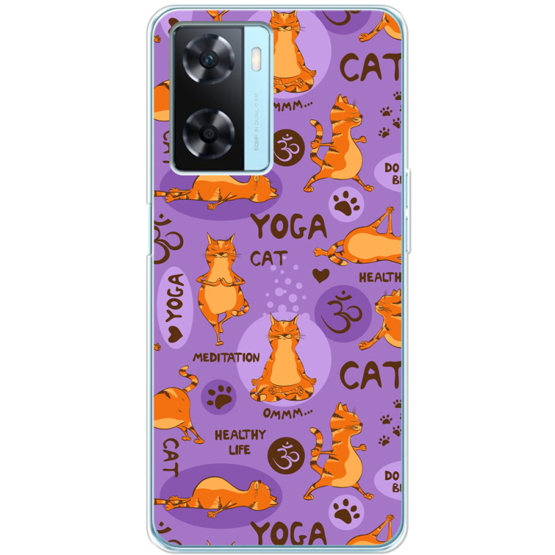 Чехол BoxFace OPPO A57s Yoga Cat