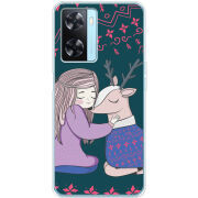 Чехол BoxFace OPPO A57s Girl and deer