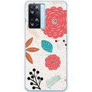 Чехол BoxFace OPPO A57s Line Flowers