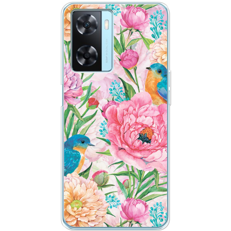 Чехол BoxFace OPPO A57s Birds in Flowers