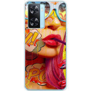 Чехол BoxFace OPPO A57s Yellow Girl Pop Art