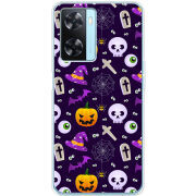 Чехол BoxFace OPPO A57s Halloween Purple Mood