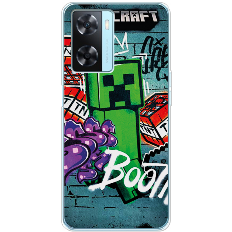 Чехол BoxFace OPPO A57s Minecraft Graffiti