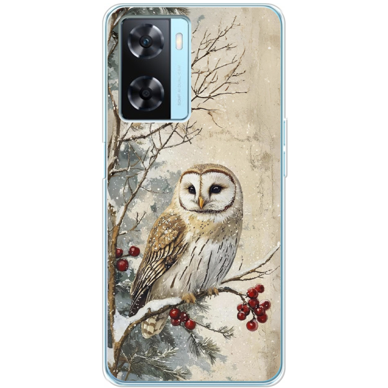 Чехол BoxFace OPPO A57s Christmas Owl