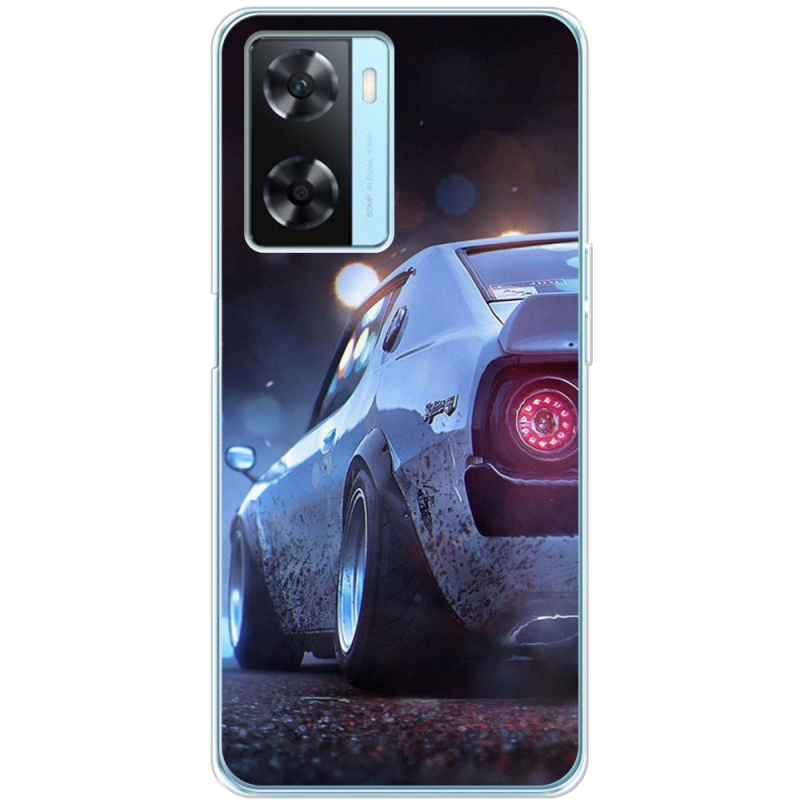 Чехол BoxFace OPPO A57s Silver Car