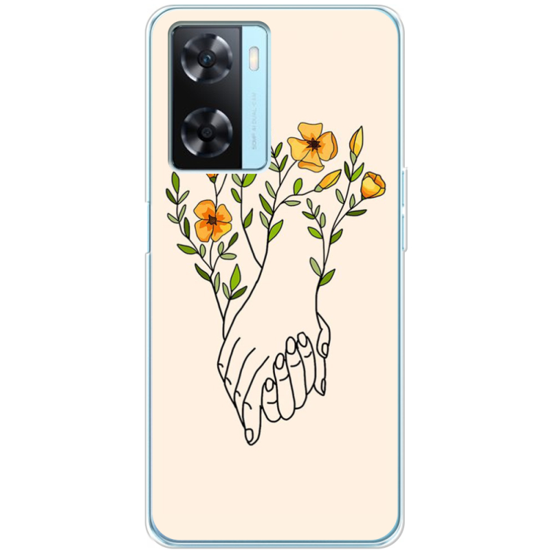 Чехол BoxFace OPPO A57s Flower Hands