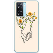 Чехол BoxFace OPPO A57s Flower Hands