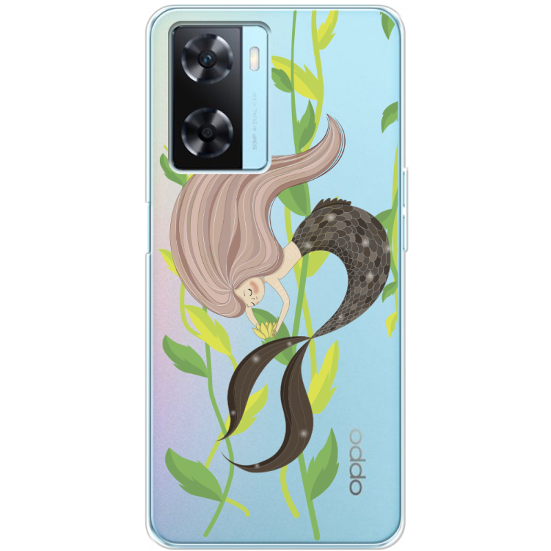 Прозрачный чехол BoxFace OPPO A57s Cute Mermaid