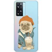 Прозрачный чехол BoxFace OPPO A57s Dog Coffeeman