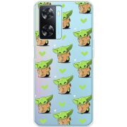 Прозрачный чехол BoxFace OPPO A57s Pattern Baby Yoda