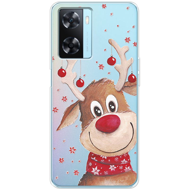 Прозрачный чехол BoxFace OPPO A57s Winter Deer