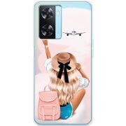 Прозрачный чехол BoxFace OPPO A57s Travel Girl