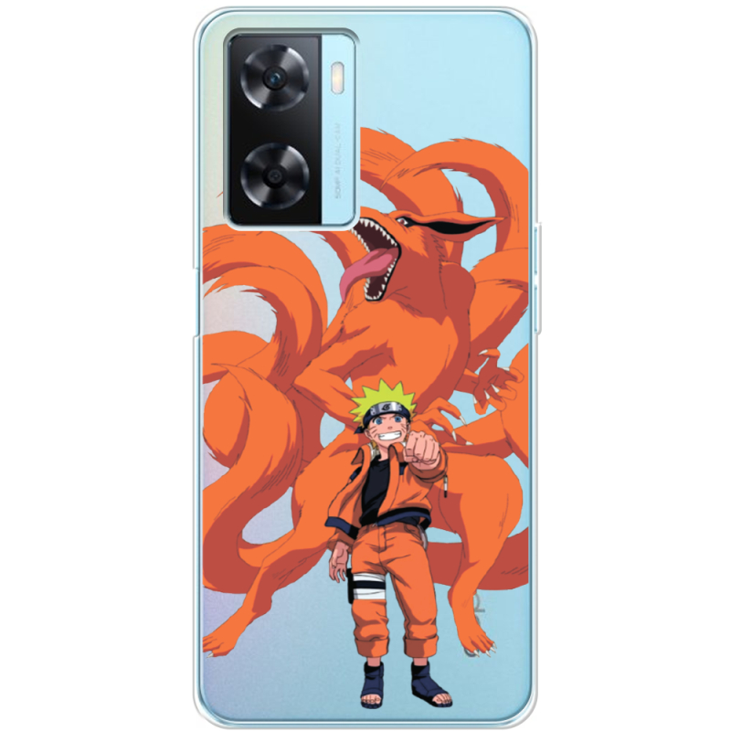 Прозрачный чехол BoxFace OPPO A57s Naruto and Kurama