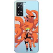 Прозрачный чехол BoxFace OPPO A57s Naruto and Kurama