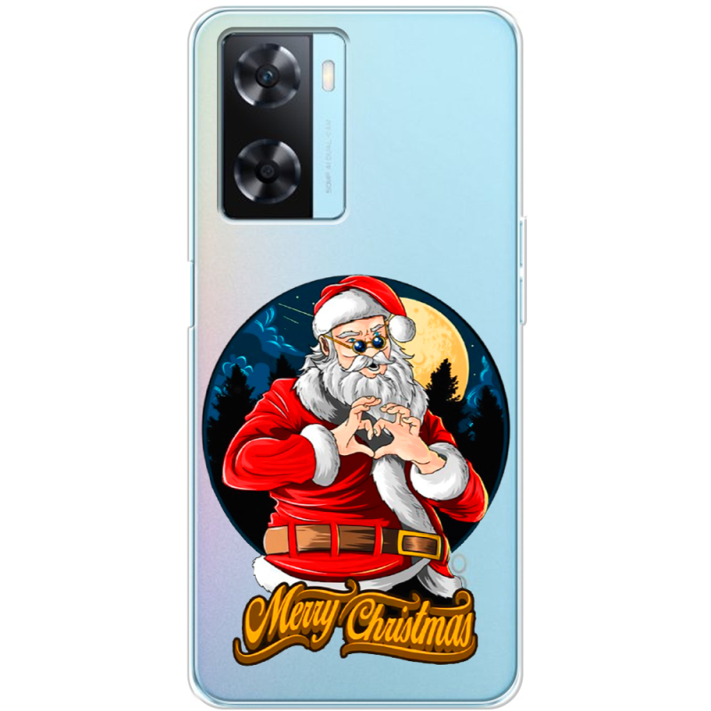 Прозрачный чехол BoxFace OPPO A57s Cool Santa