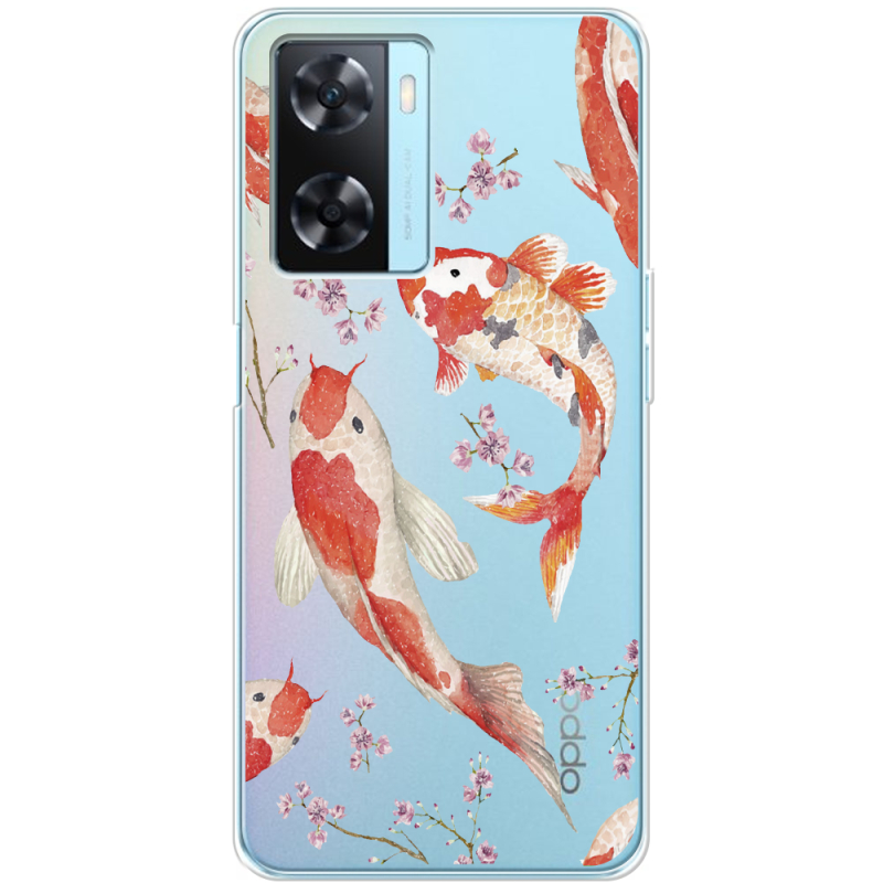 Прозрачный чехол BoxFace OPPO A57s Japanese Koi Fish