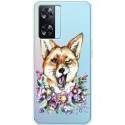 Прозрачный чехол BoxFace OPPO A57s Winking Fox