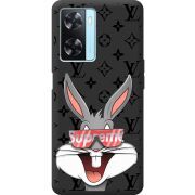 Черный чехол BoxFace OPPO A57s looney bunny