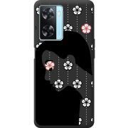 Черный чехол BoxFace OPPO A57s Flower Hair