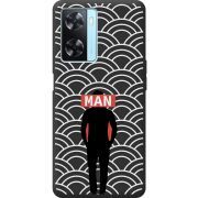 Черный чехол BoxFace OPPO A57s Man Pattern