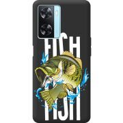 Черный чехол BoxFace OPPO A57s Fish