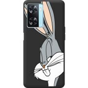 Черный чехол BoxFace OPPO A57s Lucky Rabbit