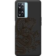 Черный чехол BoxFace OPPO A57s Chinese Dragon