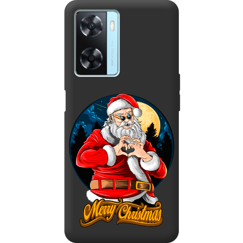 Черный чехол BoxFace OPPO A57s Cool Santa