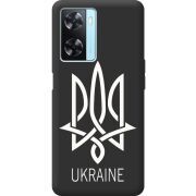 Черный чехол BoxFace OPPO A57s Тризуб монограмма ukraine