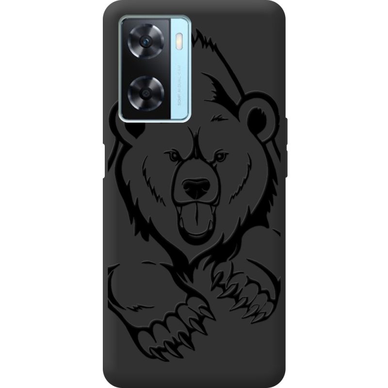 Черный чехол BoxFace OPPO A57s Grizzly Bear