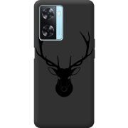 Черный чехол BoxFace OPPO A57s Deer