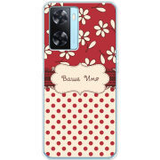 Чехол BoxFace OPPO A77 Именной Polka Dots