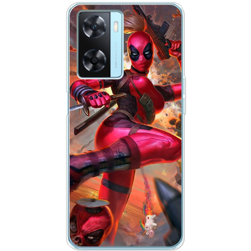 Чехол BoxFace OPPO A77 Woman Deadpool