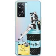 Прозрачный чехол BoxFace OPPO A77 City Girl