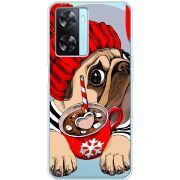 Прозрачный чехол BoxFace OPPO A77 Winter Puggy